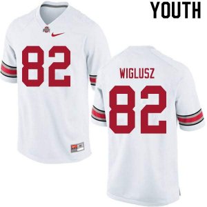 NCAA Ohio State Buckeyes Youth #82 Sam Wiglusz White Nike Football College Jersey INP1645RB